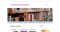 Desktop Screenshot of hamburger-frauenbibliothek.de