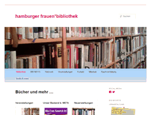 Tablet Screenshot of hamburger-frauenbibliothek.de